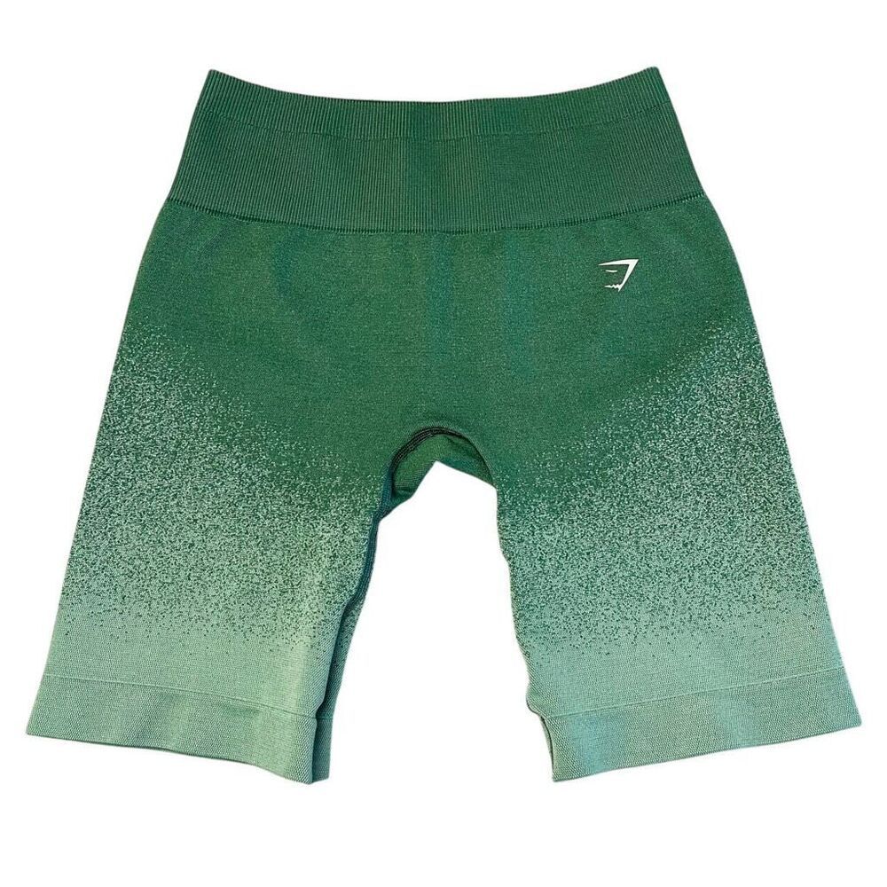 Gymshark Adapt Ombre Seamless Cycling Shorts Green / Light Green Size Small